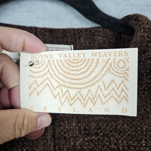 Boyne Valley Weavers Women's Chenille Lined Chocolate Jacket Size M NEW - Picture 7 of 9